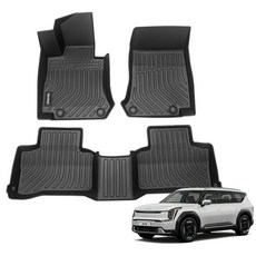 더존 입체포집 TPE 카매트 풀세트, 기아 레이 EV 전기차 2022년형, 올블랙