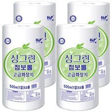 特大捲筒衛生紙 500m, 4捲, 4個