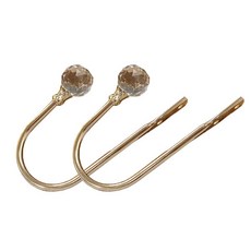 Edenstol U字型水晶復古掛勾, 2個, 玫瑰金