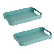 감동픽 다용도 인테리어 쟁반, 그린, 2개