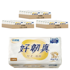 倍潔雅 好韌真 抽取式衛生紙, 拉力韌度升級, 厚柔設計, 原生紙漿, 12包, 18袋