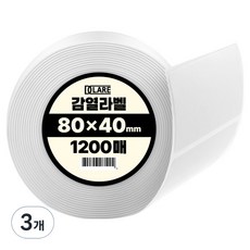 디클레어 바코드프린터용 감열라벨지 1200매, 3개