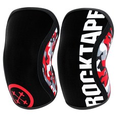 하빈져 락테이프 어쎄신 니 슬리브 레드카모 5mm, 1세트