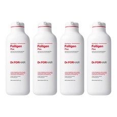 Dr.FORHAIR Folligen Plus 頭皮護理健髮洗髮精, 500ml, 4瓶