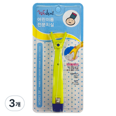 WEDENT 威登 兒童專用牙線棒 萊姆, 3個, 1入, 18.38m