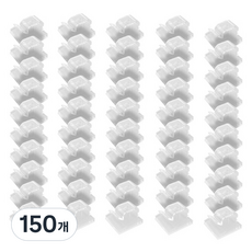 Market Plan 多用途電線整理夾, 透明, 150個