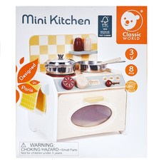 Classic WORLD 客來喜 木頭玩具 50567, 迷你廚房檯, 1組