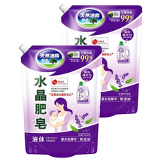 南僑水晶 水晶肥皂洗衣用液體 鎖蓋式補充包 薰衣馬鞭草, 1.4kg, 2包