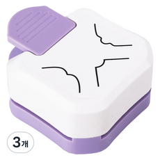 KOKA 圓角打洞器 紫色, 形狀, 3個