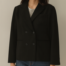 on&on 女性刺繡重點雙排扣夾克