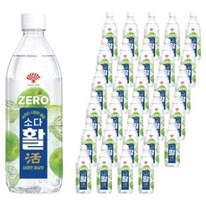 동화약품 소다활 제로 탄산음료 매실맛, 48개, 500ml