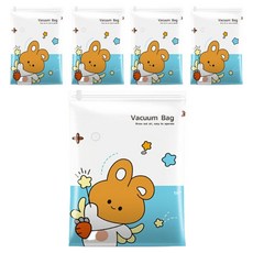 藍色貿易 服飾用真空壓縮袋 魔法兔子 隨機出貨, 1入, 5個