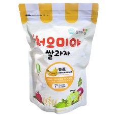 Ssalgwaja 米餅村 糙米棒 7個月以上寶寶適用 非油炸 無添加鹽/糖/化學物, 香蕉, 40g, 1包