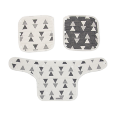 OhBabyLying 六層紗 背帶口水巾3件組