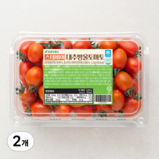 스테비아 대추방울 토마토, 1.2kg, 2개