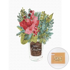 아트조이 DIY 명화그리기 30 x 40 cm, 포인세티아, 1개