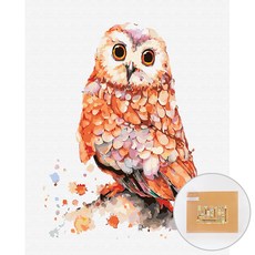 아트조이 DIY 명화 그리기 세트 40 x 50 cm 세로형, 오렌지 부엉이, 1개