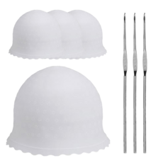 그레이거 실리콘 매직칼라캡 + 니들, 랜덤색상, 3세트