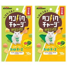mini Animan 倉鼠 松鼠角切起司塊, 野菜, 70g, 2包