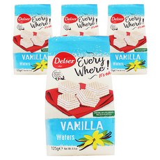 香草威化餅, 4包, 125g