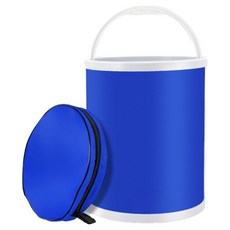 온클릭 폴딩 다용도 세차 낚시 버킷 물통, 블루, 20L