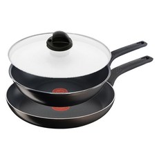 테팔 티타늄 액티쿡 후라이팬 세트 2종, 블랙커피, 프라이팬 30+볶음팬 28+유리뚜껑28, 1세트