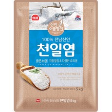 해표 천일염 굵은소금, 5kg, 1개