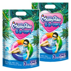 마미포코 물놀이 수영장 팬티형 기저귀 남아용, 5단계, 6매