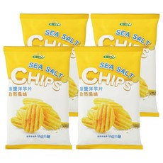 統一生機 海鹽洋芋片 孜然風味, 50g, 4包