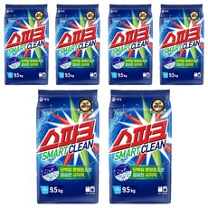 스파크 스마트 클린 분말세제 리필, 9.5kg, 6개