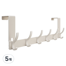 마샤투 도어 후크 옷 가방 걸이 소형, 밀키화이트, 5개