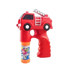 888ezgo 消防車造型 連續式電動泡泡槍, 紅色, 1個
