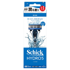 Schick 舒適牌 水次元5刮鬍刀 刀把 + 刀片 2個, 1組, 1組