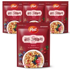 Post Golden格蘭諾拉水果麥片, 360g, 4包