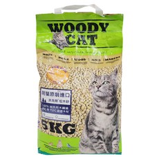 美克斯 WOODY CAT 松木砂, 5KG, 100% 純天然木纖維, FSC 與 PEFC 認證木材, 1包, Unscented