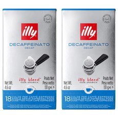 illy 意利 低咖啡因易濾包咖啡膠囊, 7.2克, 2個, 18入