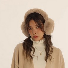 페이퍼먼츠 라벨 도톰 방한 털 귀마개 23511
