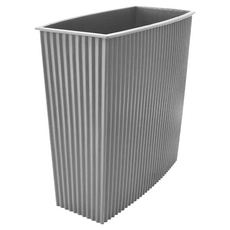 Hachiman Kasei 八幡化成 簡約波紋垃圾桶, PP塑料, 6L, 日本製造, 適用於辦公室、臥房、衛浴、客廳等空間, 1個