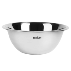 EXCELSA 不鏽鋼打蛋盆, 0.5L 容量, 直徑18 x 高6.5cm、盆口內徑 16cm, 1個