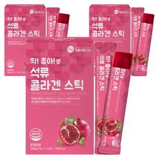미쁨생활건강 딱좋아 석류 콜라겐 젤리 스틱 45포, 20g, 3박스
