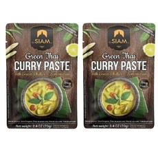 deSIAM 暹羅泰式綠咖哩膏, 70g, 2包