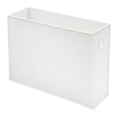 YAMADA 山田化學 多用途收納箱細長型, 白色, 1個