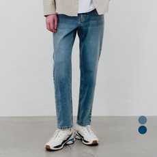 Mind Bridge 男款優質鬆緊帶錐形9分牛仔褲 MXDP0150