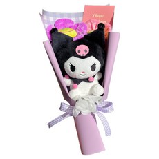 Day & More 迷你三麗鷗微笑花 2ea + 娃娃花束套組, 酷洛米 (doll), 1組