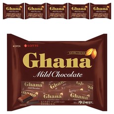 가나 마일드 초콜릿 미니, 175g, 6개
