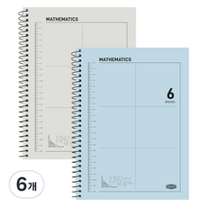 PINKFOOT 6格數學練習本, 隨機出貨, 6個