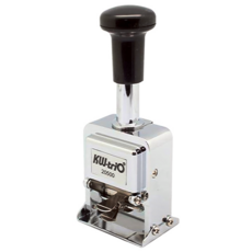 KW-triO 堡勝企業 號碼機 自動回墨毛氈設計 鋅合金外殼 堅固耐用, 1個