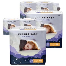 Cooing 쿠잉 유아용 에어나이트 풀잠 팬티형 남여공용, 점보형(2XL), 160매