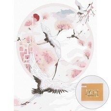 아트조이 DIY 명화그리기 30 x 40 cm, 천년 두루미, 1개