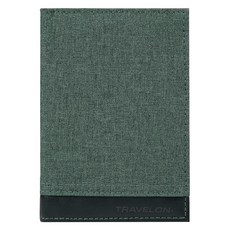 TRAVELON RFID防盜 皮革拼接護照夾/護照保護套/護照包